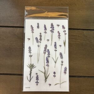 Lavender Pressed Flower Stickers